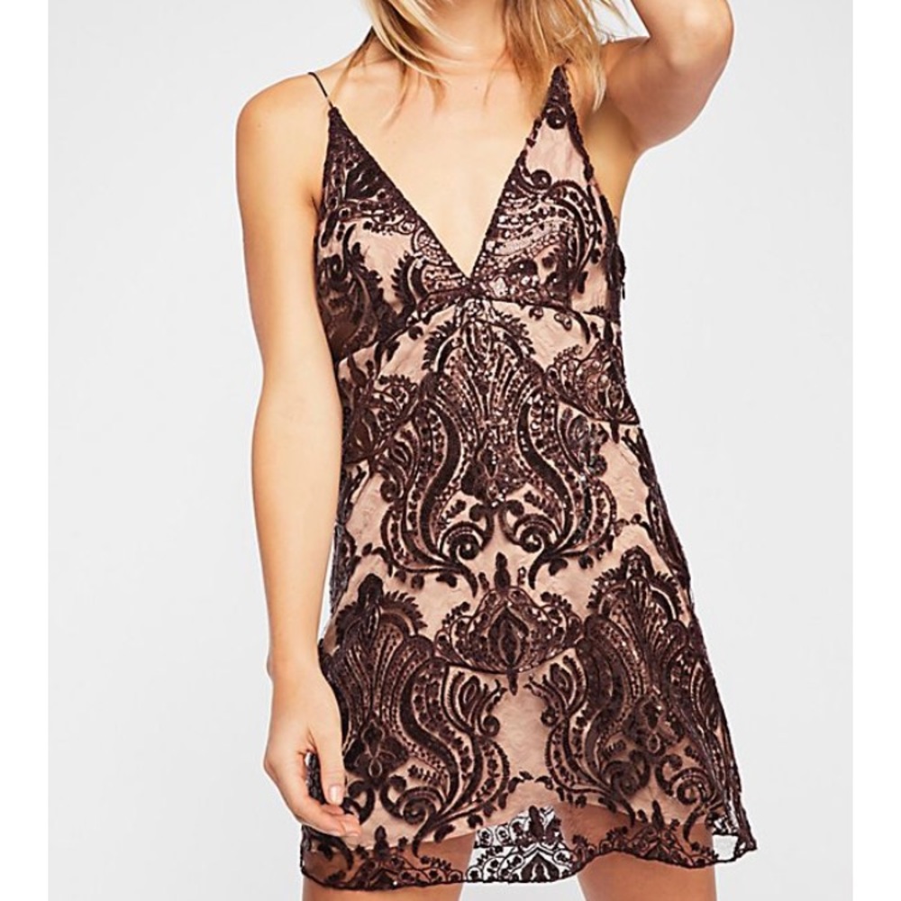 Free People night shimmers dress